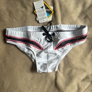 NWT White Marcuse Swim Brief